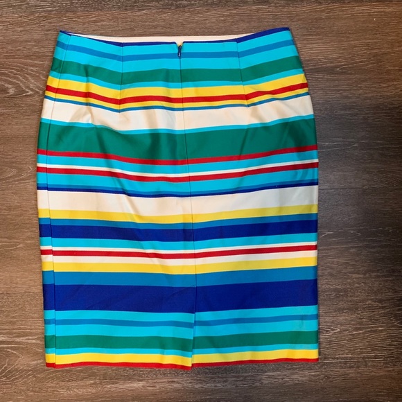 Colorful Talbots Striped Skirt 6P - Picture 2 of 3